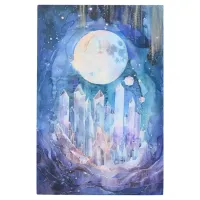 *~* Full Moon Esoteric SC3 Crystals Purple Mandala Metal Print