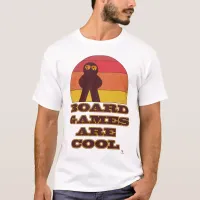 Board Games Are Cool Fun Meeple Hipster Art T-Shirt