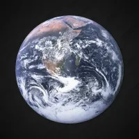 Vintage Blue Marble Earth Photo Magnet