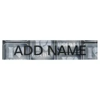 Hockey Love Pattern Nameplate