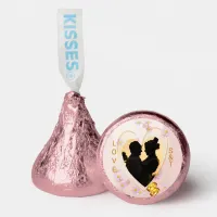 Pink Floral Photo Heart Gold Rings Love Initials Hershey®'s Kisses®
