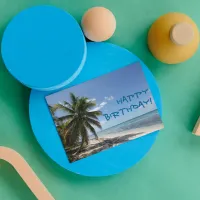 Happy Birthday Isla Saona Caribbean Paradise Beach Card