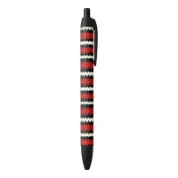 Scarlet Kingsnake, Snake Skin Scales Striped Black Ink Pen