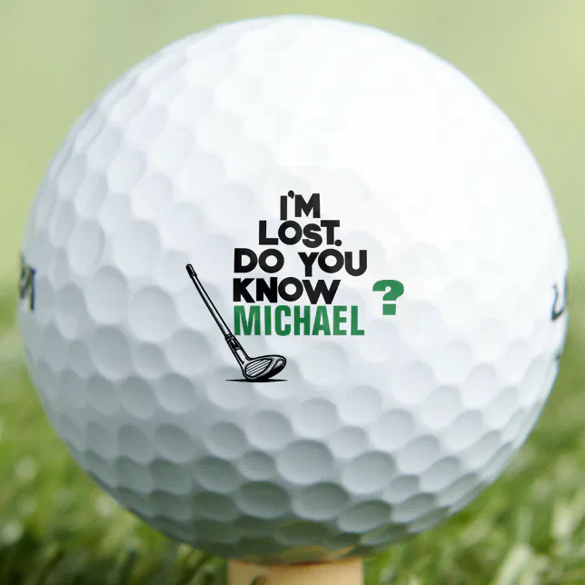 golfer lost-ball Custom Name Father's Day Golf Balls