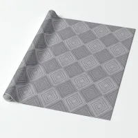 Black And Gray Diamond Geometric Gift Wrapping Paper