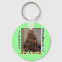 A Real Christmas Tree Keychain