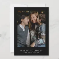 Minimalist Christmas Card | Simple Elegant Photo 