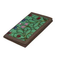 Enchanted Garden Filigree Trifold Wallet