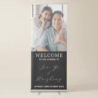 Name And Photo Married Couple Wedding Welcome Sign