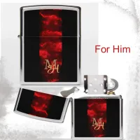 Bright Red and Black Zippo Lighter