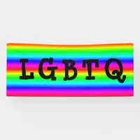 LGBTQ Gay Pride Rainbow Parade Banner