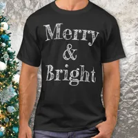 Stylish Trendy Urban Merry & Bright Christmas T-Shirt