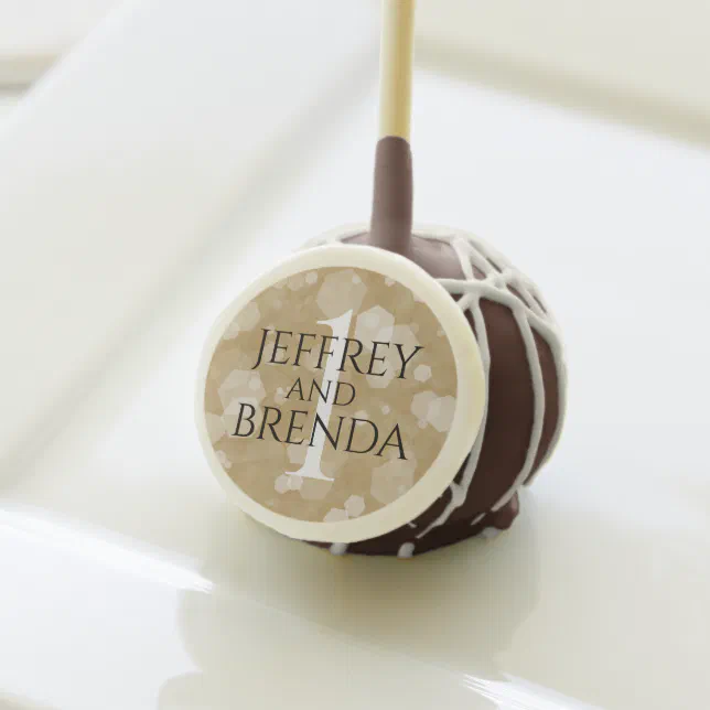 Elegant 1st Paper Wedding Anniversary Celebration Cake Pops