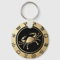 Western Zodiac - Cancer Keychain