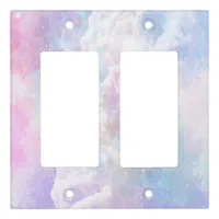 Dreamy Clouds and Stars Light Switch Cover