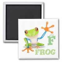 Letter F for Frog Children's Magnet