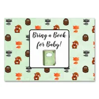 Bring a Book for Baby Woodland Creatures Card