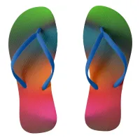 Neon of Red, Pink, Orange Green Flip Flops