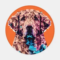 Polygonal Dog Portraits - 2 Coaster Set