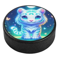 Cute Colorful Tiger Holographic | Hockey Puck