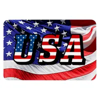 USA Text United States of America Flag Flexible Magnet