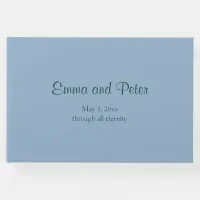 Slate "Through All Eternity" Minimalist Wedding Guest Book