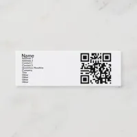 QR Code - Yes, I am Single! Mini Business Card