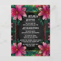 Vibrant Floral Wedding Invitation Postcard