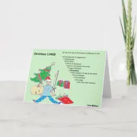 Merry Christmas Lyme Disease Humor Holiday Card