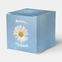 Cheerful White Daisy Favor Boxes