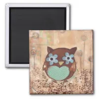 Happy Owl Magnet