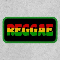 Rasta Flag Colors Reggae Text Patch