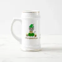 Oktoberfest Funny Cat Cartoon Festival Art Beer Stein