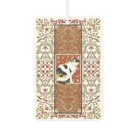 Calico Cat Fancy Red and Gold Design Air Freshener