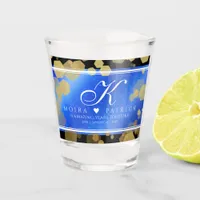 Elegant 9th Lapis Lazuli Wedding Anniversary Shot Glass