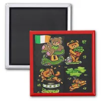 Teddy Bear St. Patrick's Day Collection Magnet