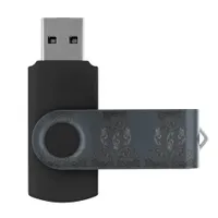 Elegant Ornate Goth Design Flash Drive