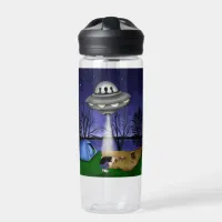 UFO Extraterrestrial Abduction Alien  Water Bottle