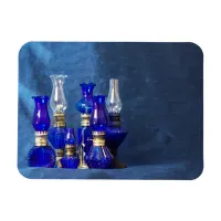 Blue Glass Lamps Photo Magnet