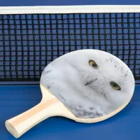 Beautiful, Dreamy and Serene Snowy Owl Ping Pong Paddle