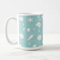 Shells Starfish Sun Fun Text Ivory ID918  Coffee Mug