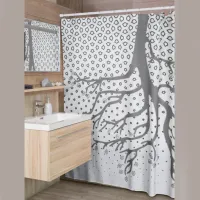 Upside-down Tree  Shower Curtain