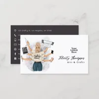 Creative Crafting Queen Stylish Branding Design Business Card