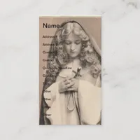 Vintage Beautiful Lady Business Card