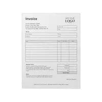 Invoice Modern Minimalist Professional Notepad