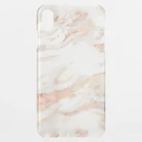 Elegant Girly Copper Rose Gold Marble iPhone XS Max Case