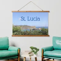 Scenic Caribbean Island Saint Lucia Hanging Tapestry