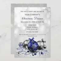 navy Festive Corporate Christmas party Invite