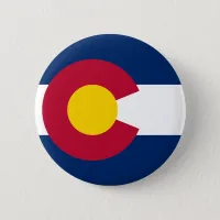 Colorado State Flag Pinback Button