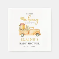 Little Honey Is On The Way Honey bee Baby Shower  Napkins